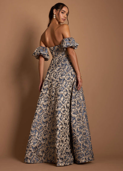 Belisse Gilded Navy Maxi Dress  Dress