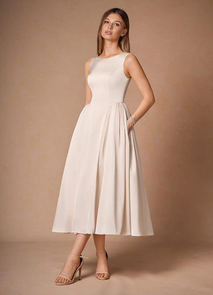 Casey Cream Midi Dress  Dress