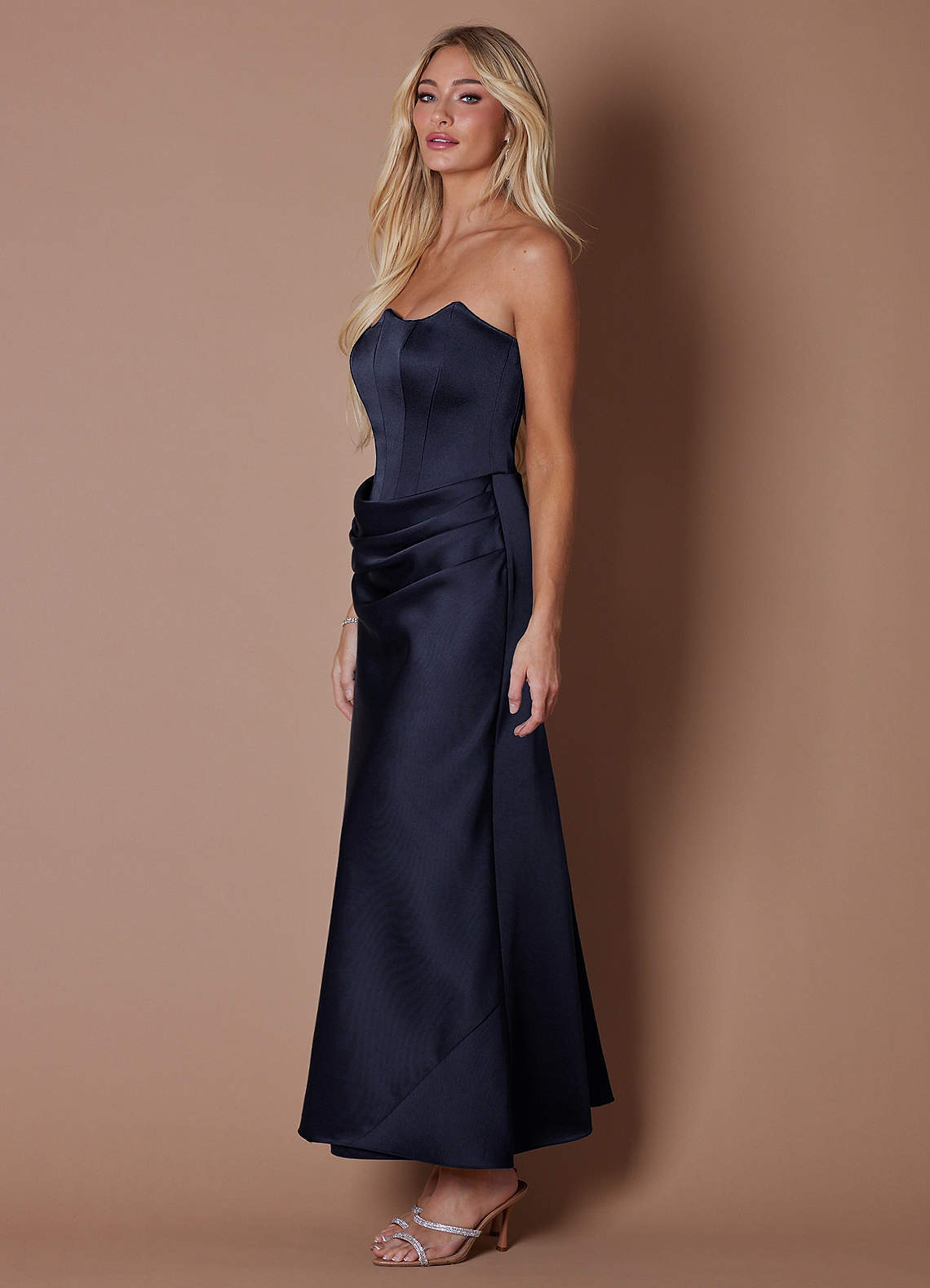 Anya Deep Navy Maxi Dress