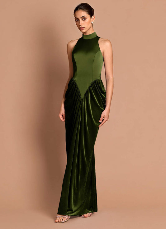 Mairwen Olive Maxi Dress