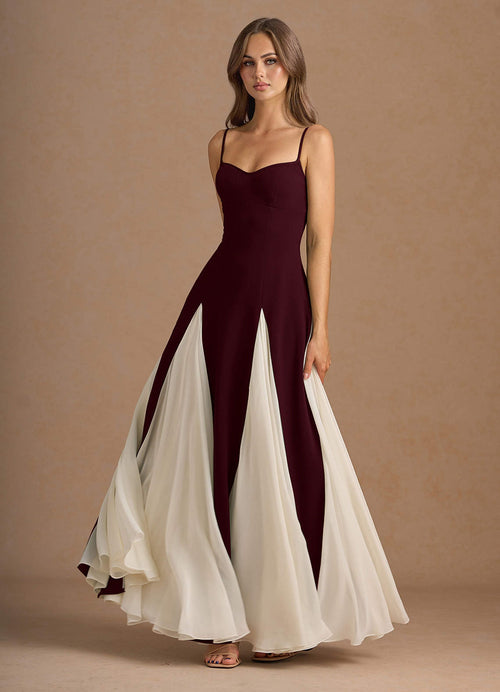 Jessenia Wine Maxi Dress  Dress