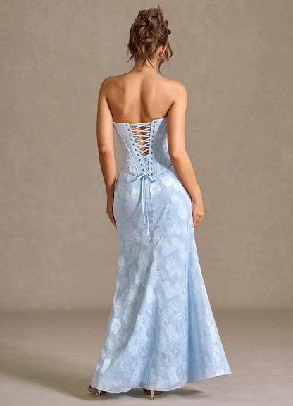 Alyssa Powder Blue Corset Two-Piece Dress  Dress