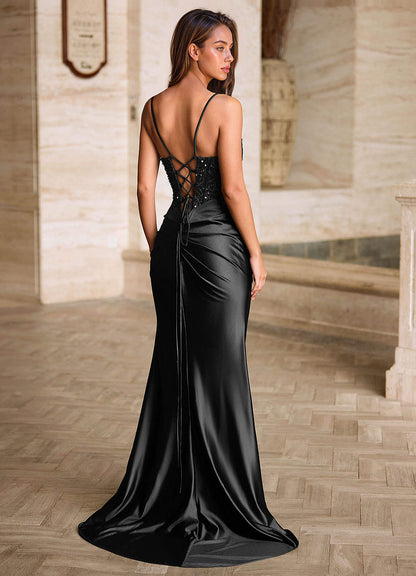 Starlit Black Cowl Neck Prom Dress  Dress