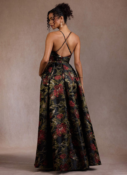 Yara Midnight Rose Maxi Dress