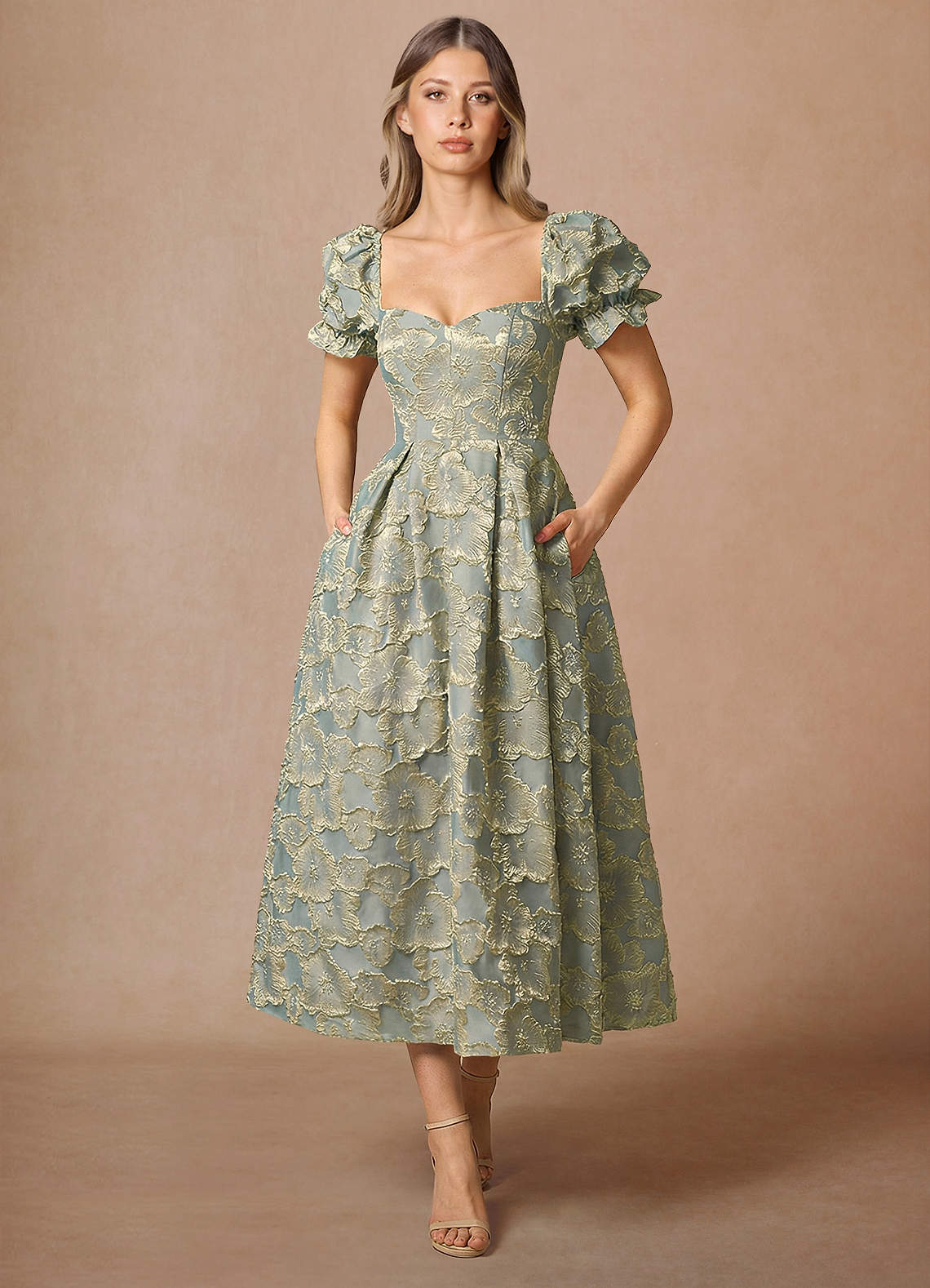 Amy Blue Midi Dress