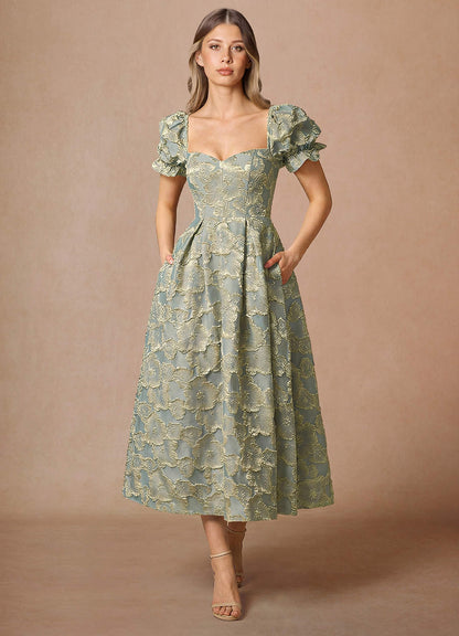 Amy Blue Midi Dress