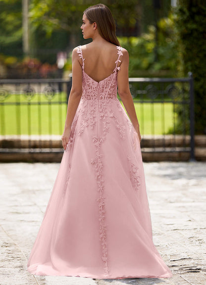 Dreamscape Blushing Pink A-Line Prom Dress  Dress