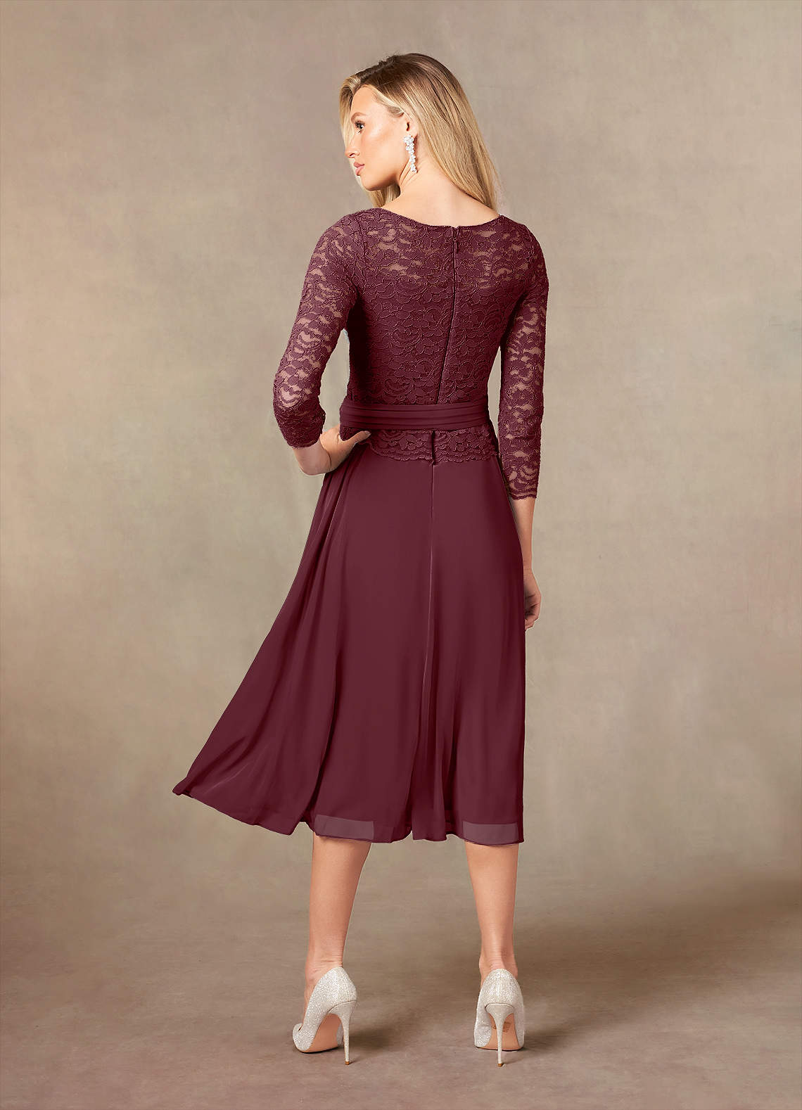 Cabernet A-Line Lace Dress
