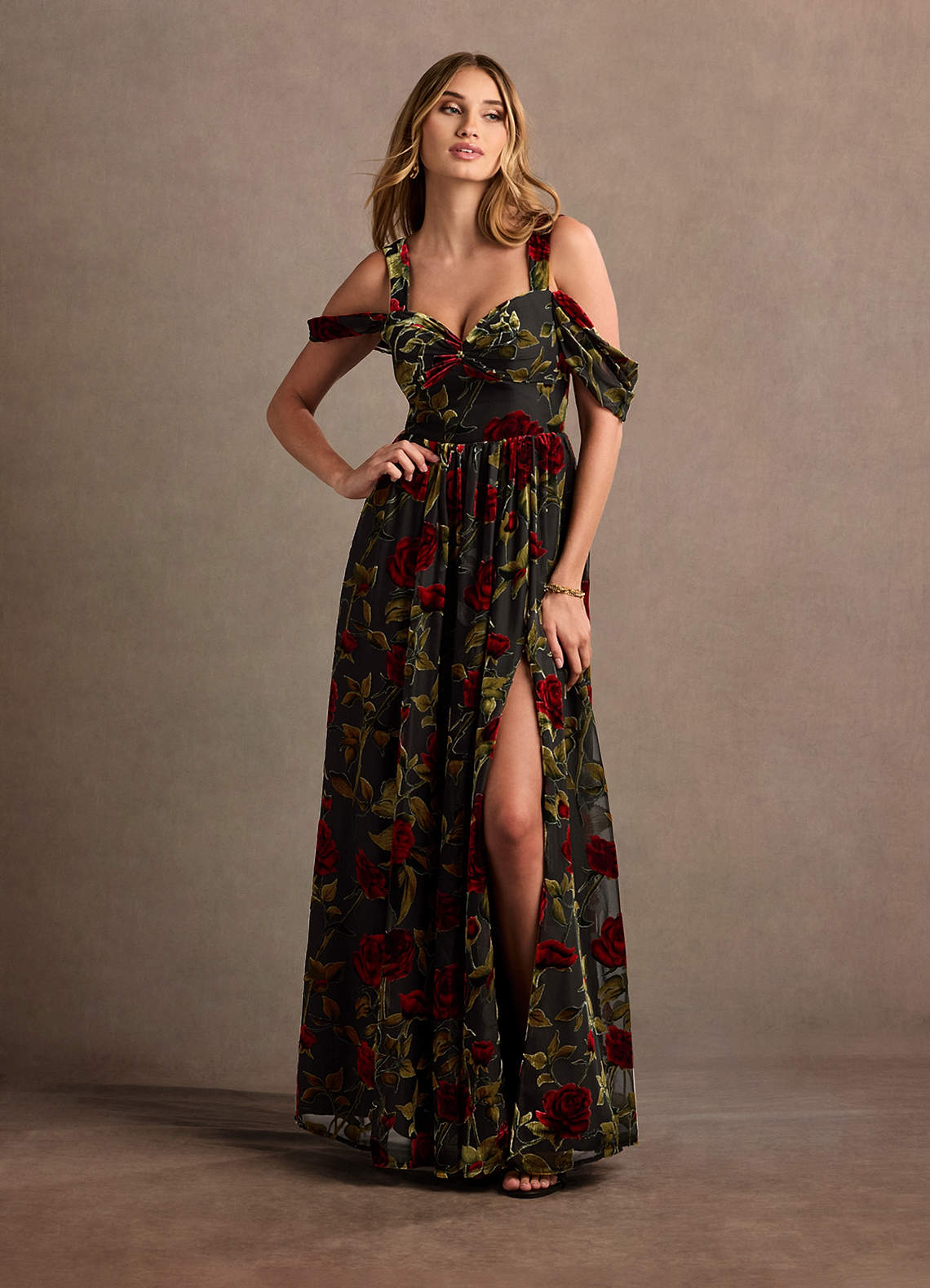 Tracy Black Multi Maxi Dress  Dress