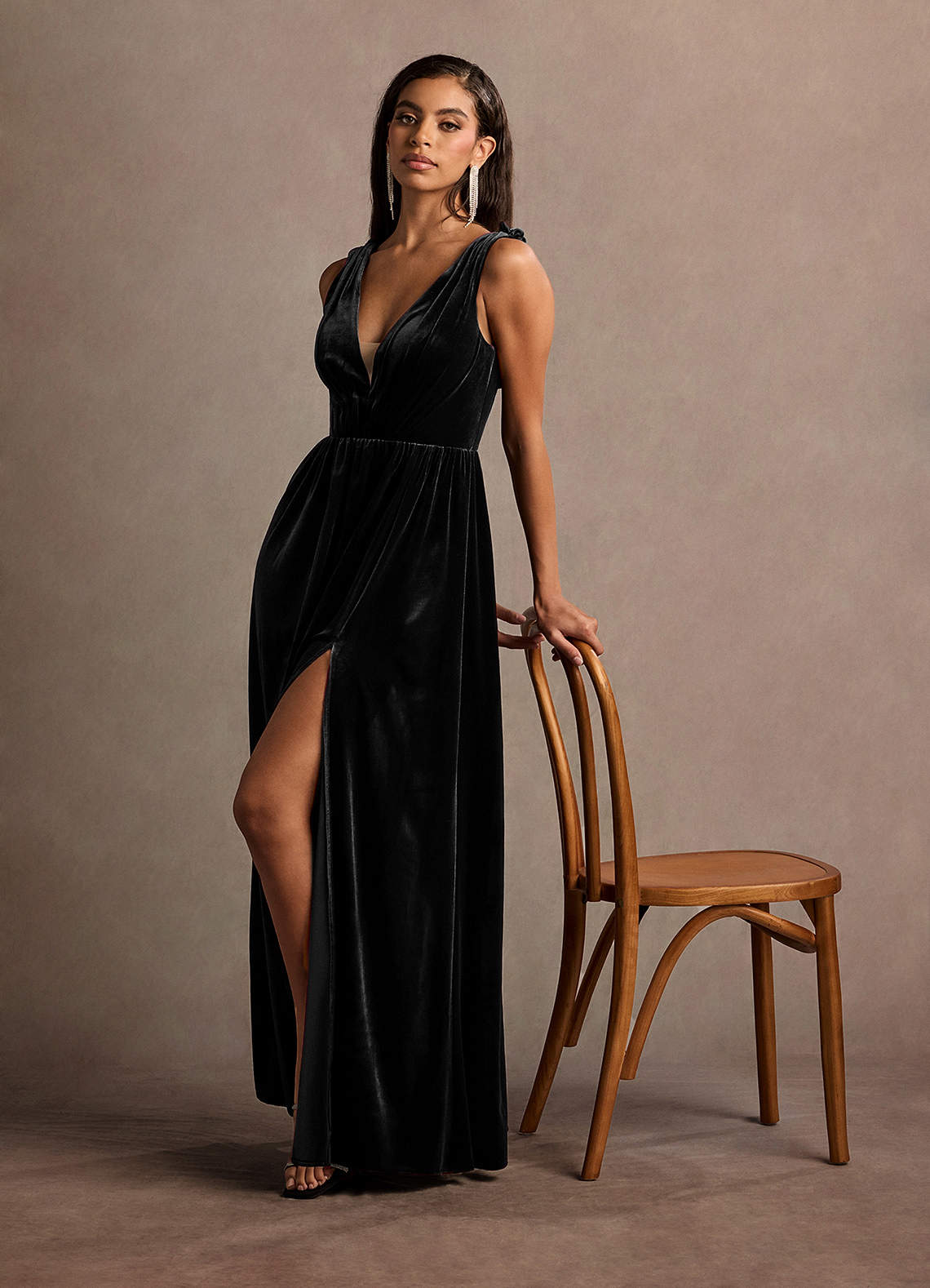 Katniss Black Rose Gown  Dress