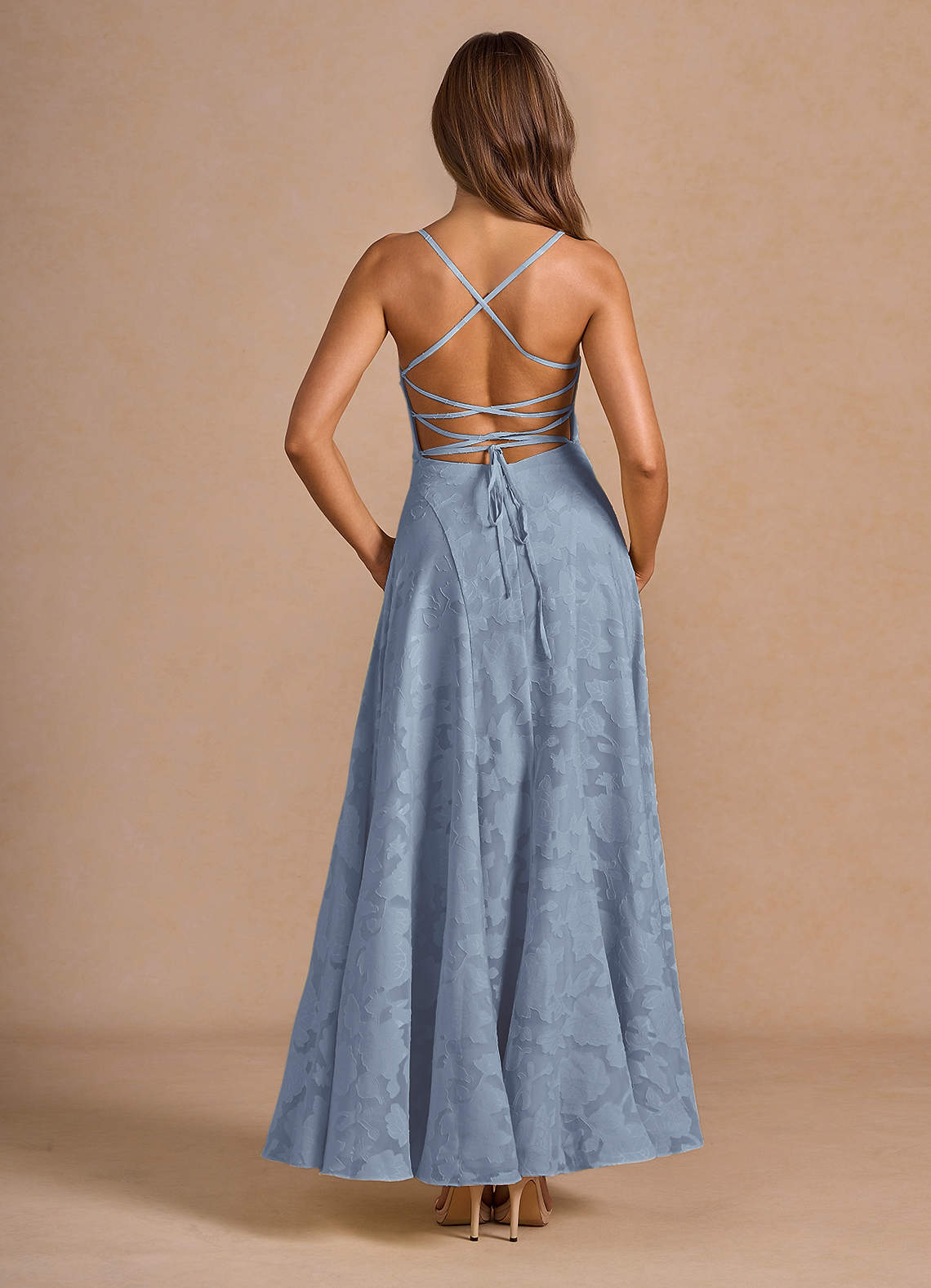 Marlo Powder Blue Corset Prom Dress