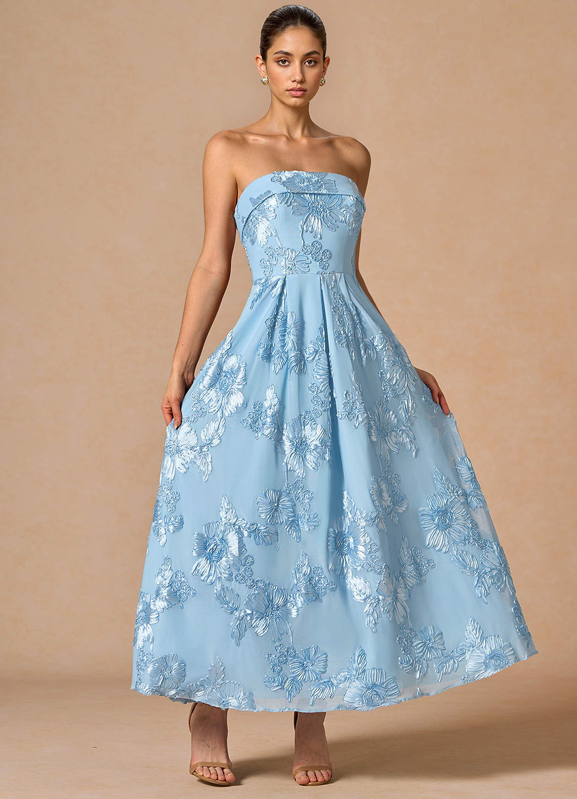 Evangeline Sky Blue Maxi Dress