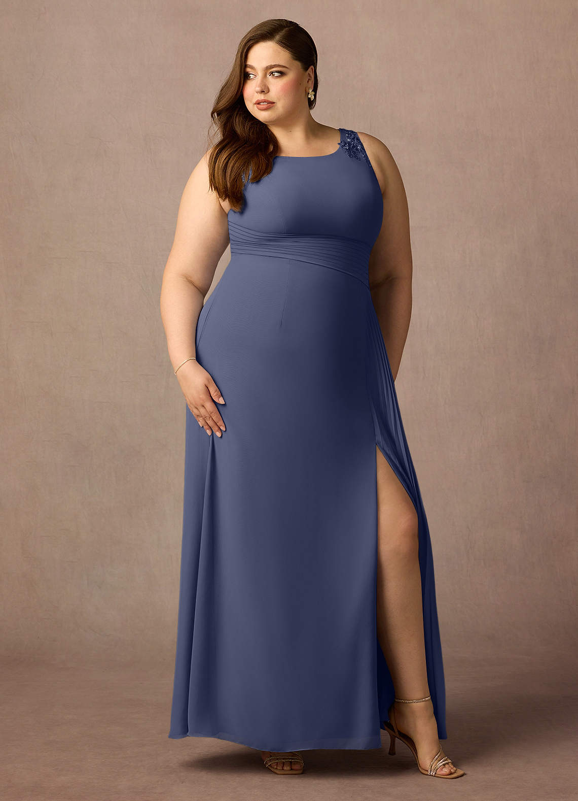 Stormy A-Line Sequins Chiffon Dress