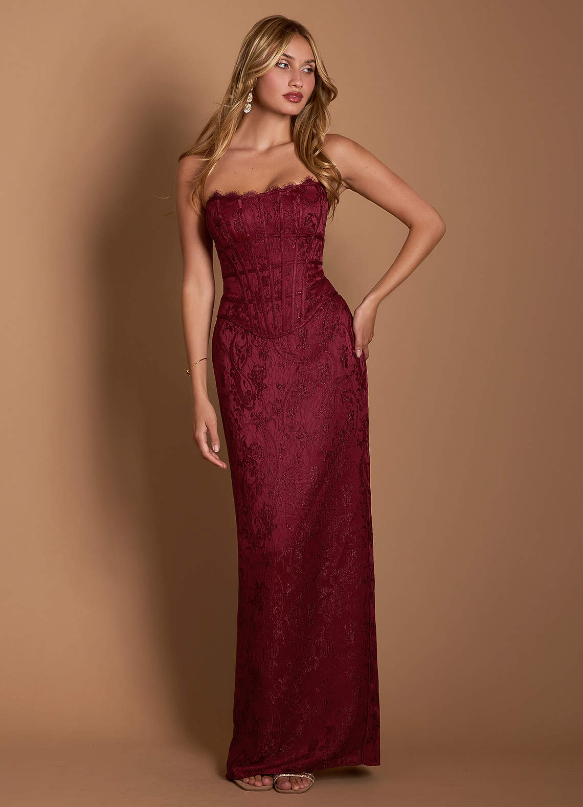 Koryn Dark Raspberry Two Piece Dress  Dress