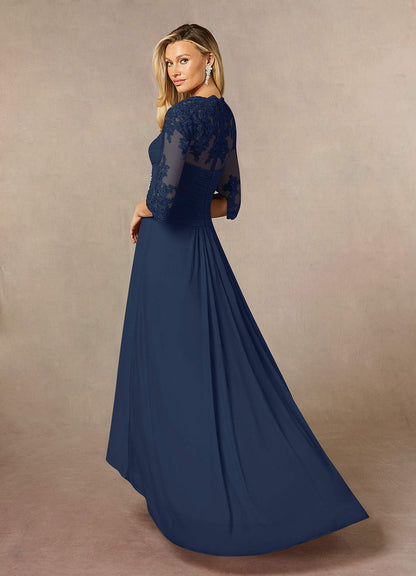 Dark Navy Sheath Sweetheart Sequins Lace Dress