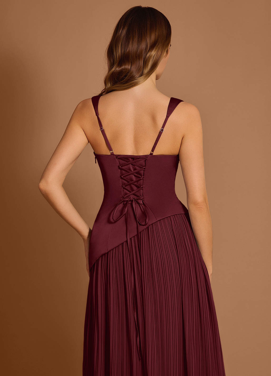 Stephanie Wine Maxi Dress  Dress
