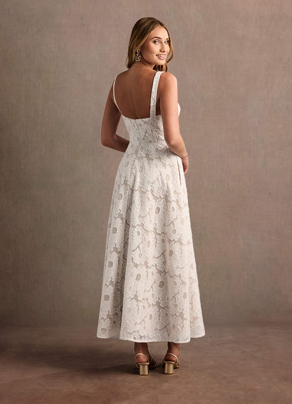 Charlotte White Lace Maxi Dress  Dress
