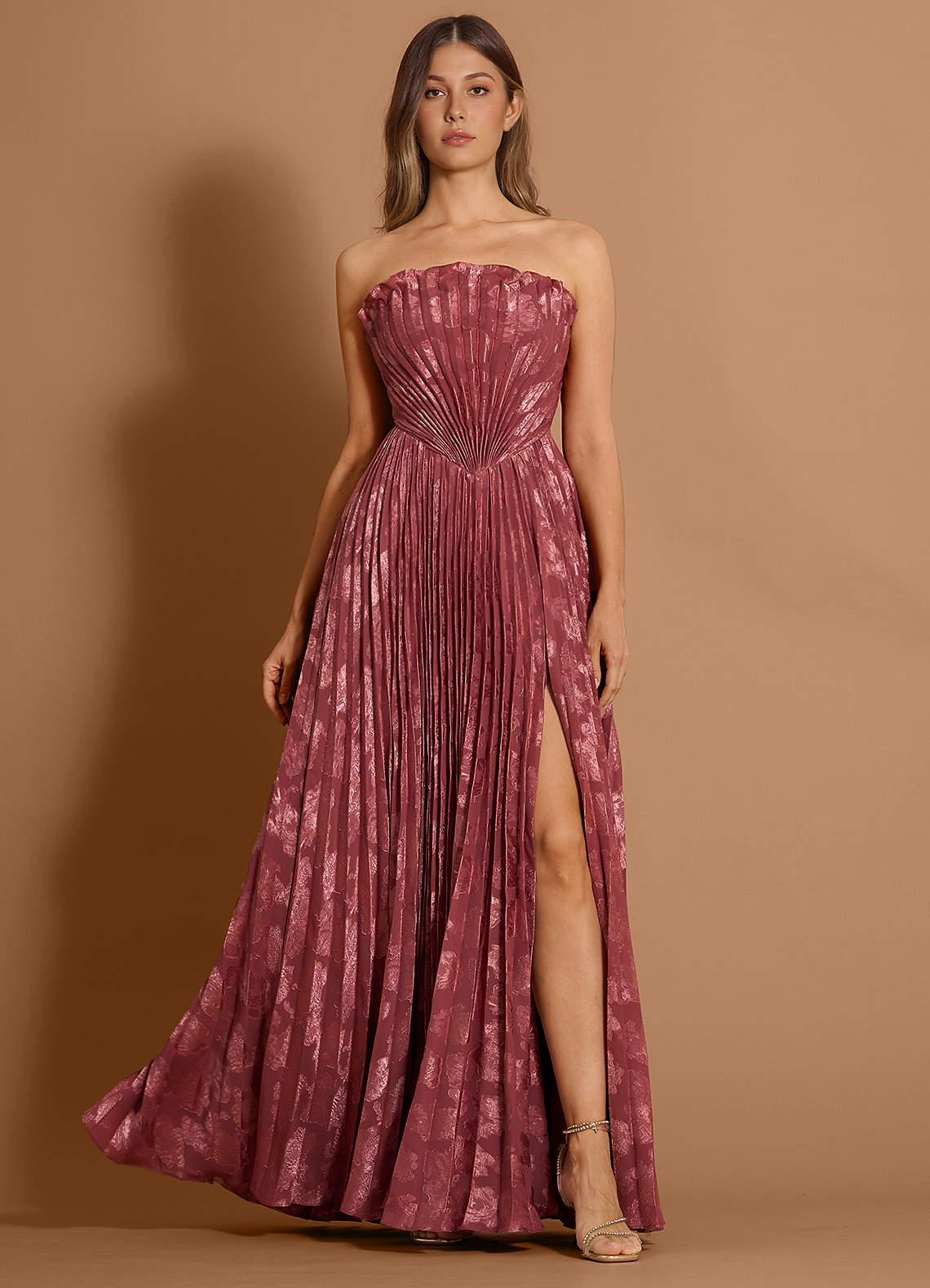 Audrina Vintage Rose Maxi Dress