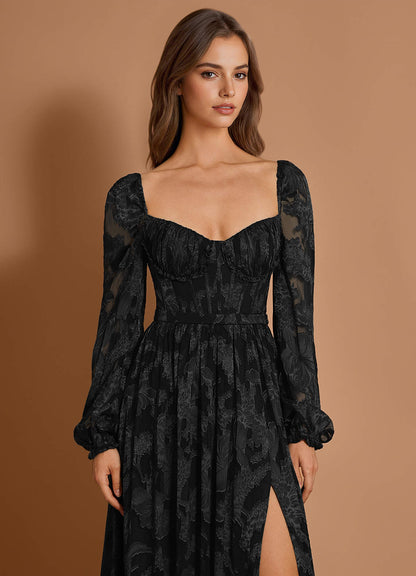 Aniyah Black Maxi Dress