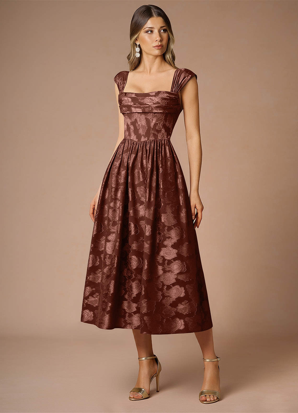 Dana Mocha Coco Midi Dress  Dress
