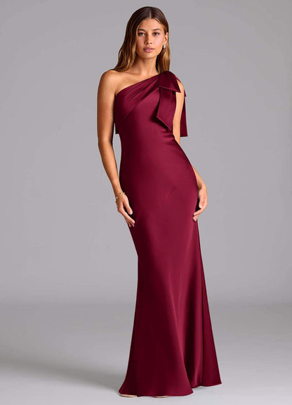Iris Merlot Maxi Dress