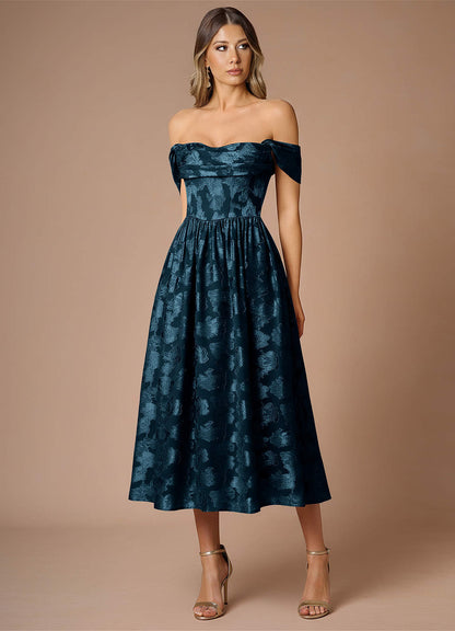 Dana Navy Midi Dress  Dress