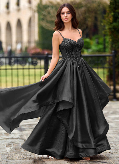 Philomena Black Rhinestones Prom Dress