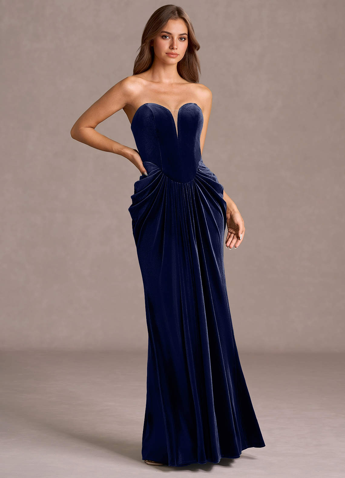 Sylvie Navy Maxi Gown  Dress