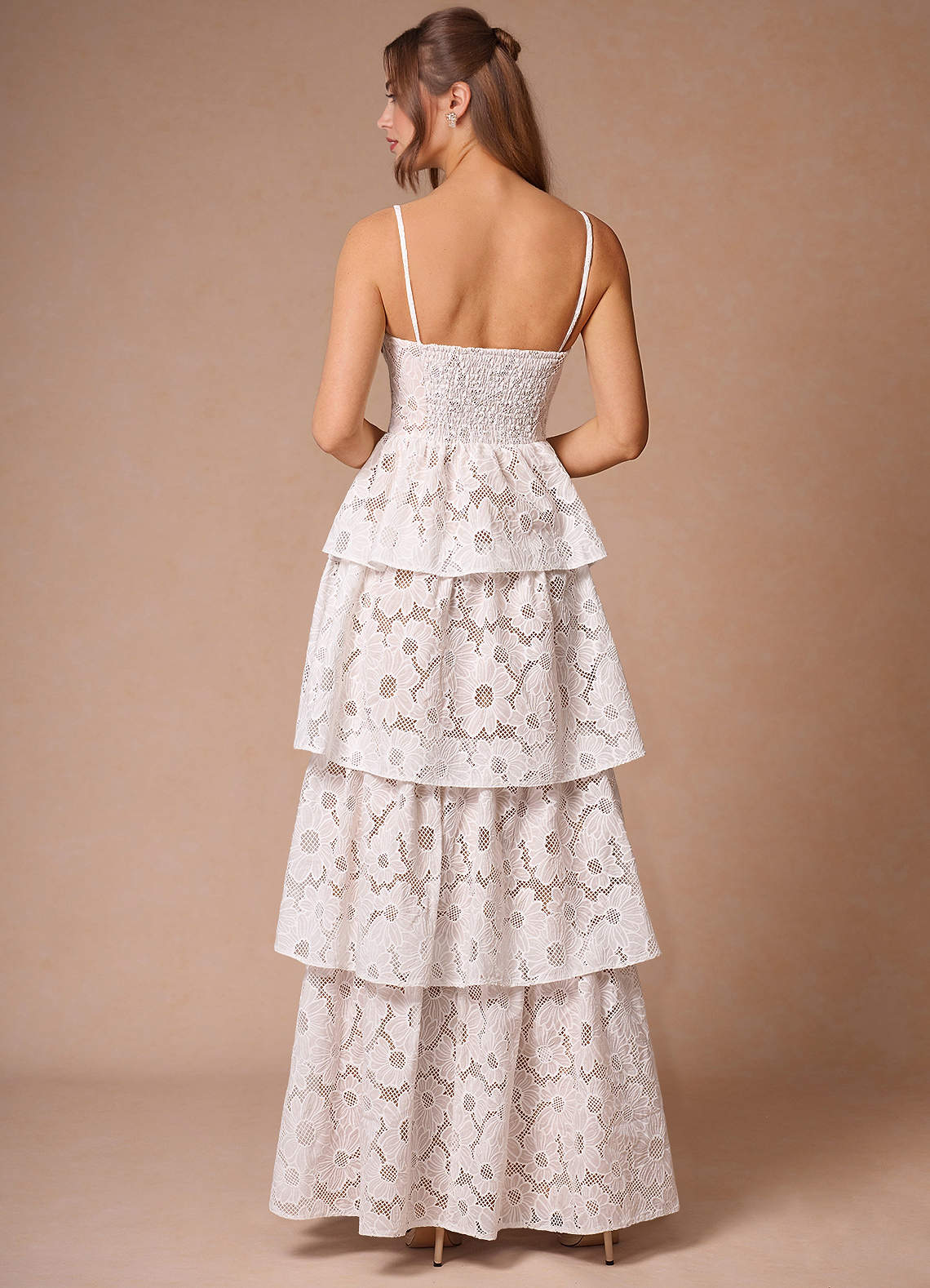 Galadriel White Lace Layered Dress  Dress