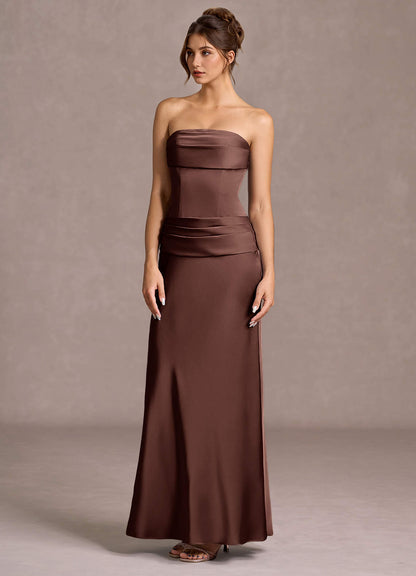 Faelina Mocha Coco Maxi Dress  Dress