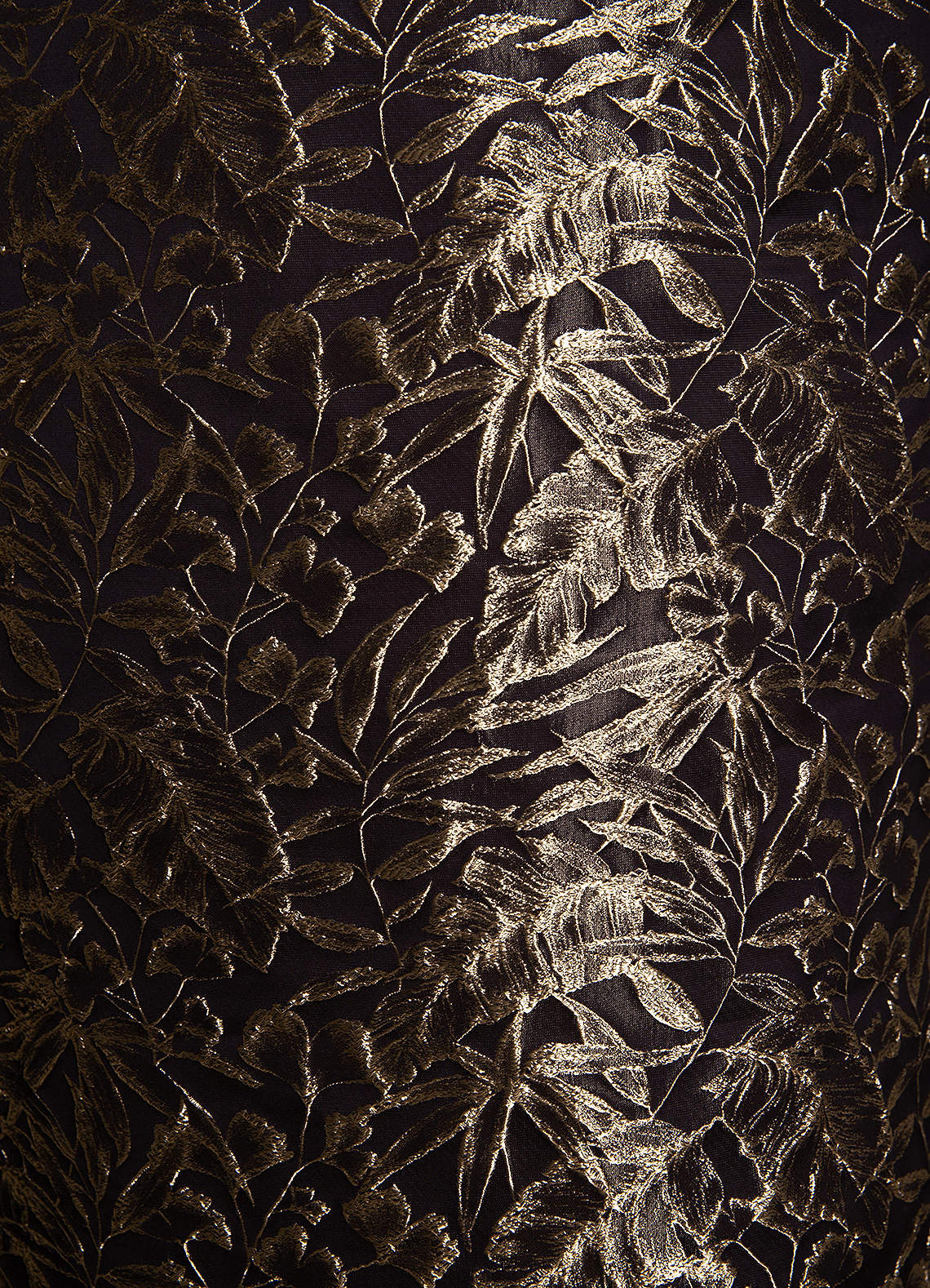 Amali Ebony Gold Gown