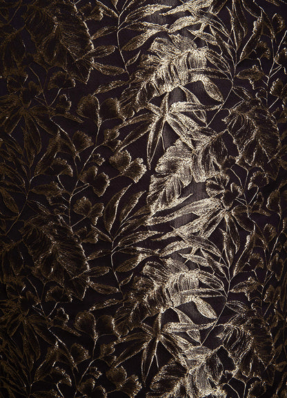 Amali Ebony Gold Gown