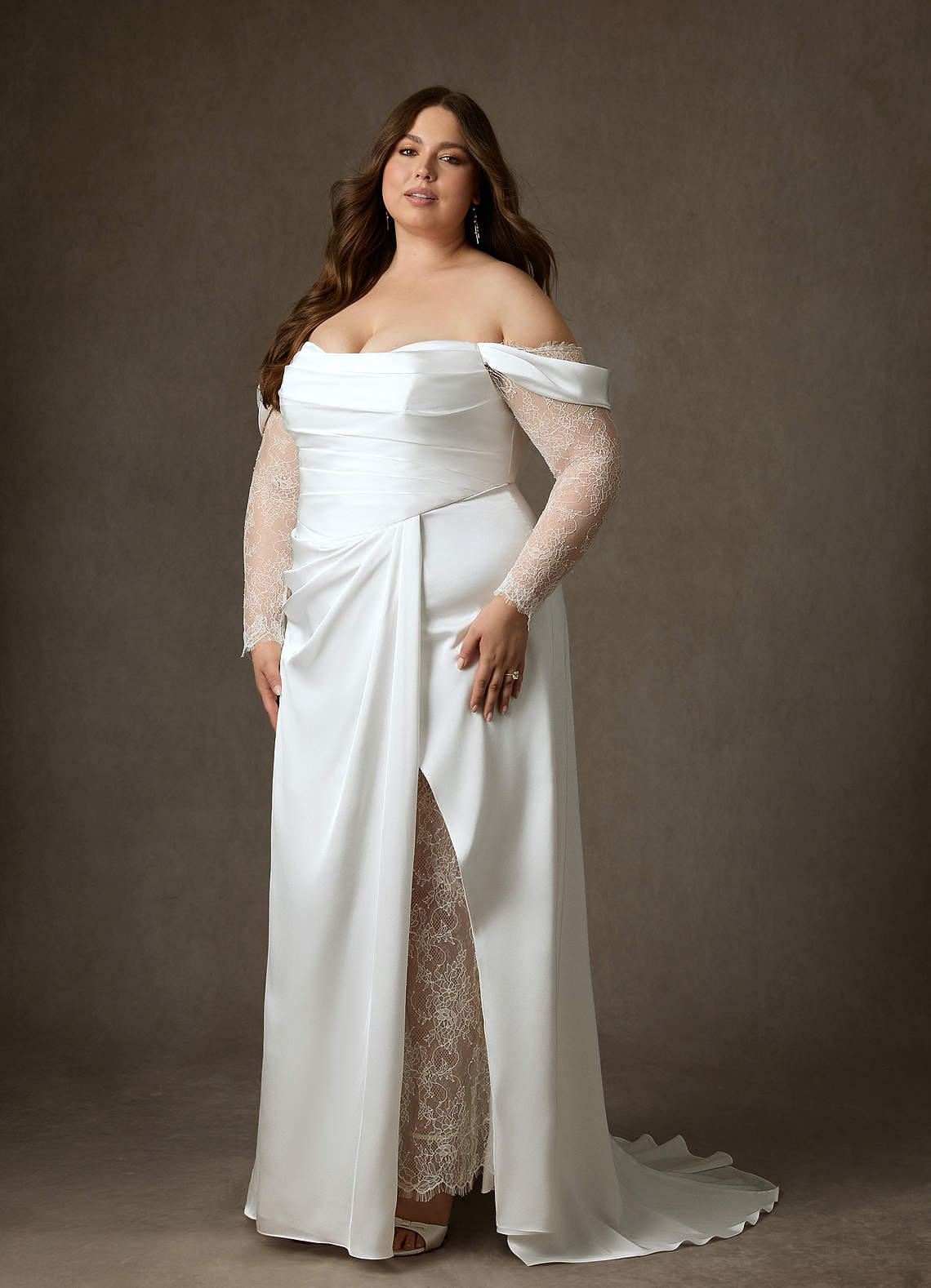 Diamond White A-Line Sweetheart Neckline Lace Dress