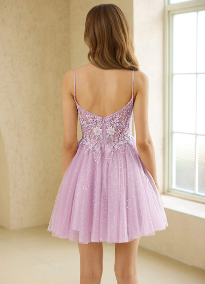 Shimira Purple Mini Dress  Dress