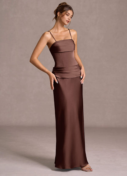 Faelina Mocha Coco Maxi Dress  Dress