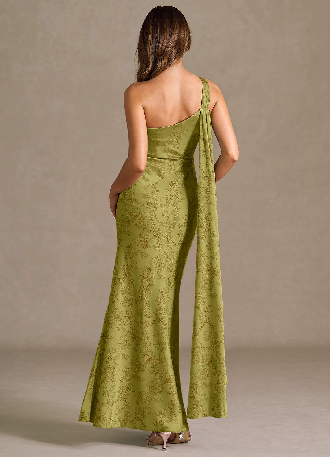 Sapphira Moss Brown Maxi Dress