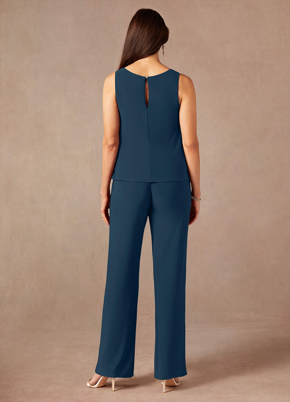 Dark Navy Neptune Jumpsuit/Pantsuit Lace Dress