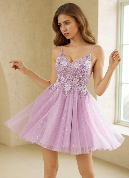 Shimira Purple Mini Dress  Dress