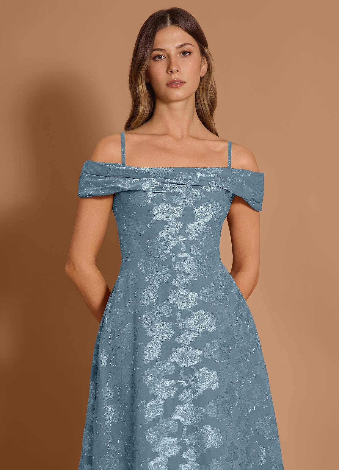 Miranda Dusty Blue Maxi Dress