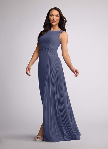 Stormy A-Line Sequins Chiffon Dress