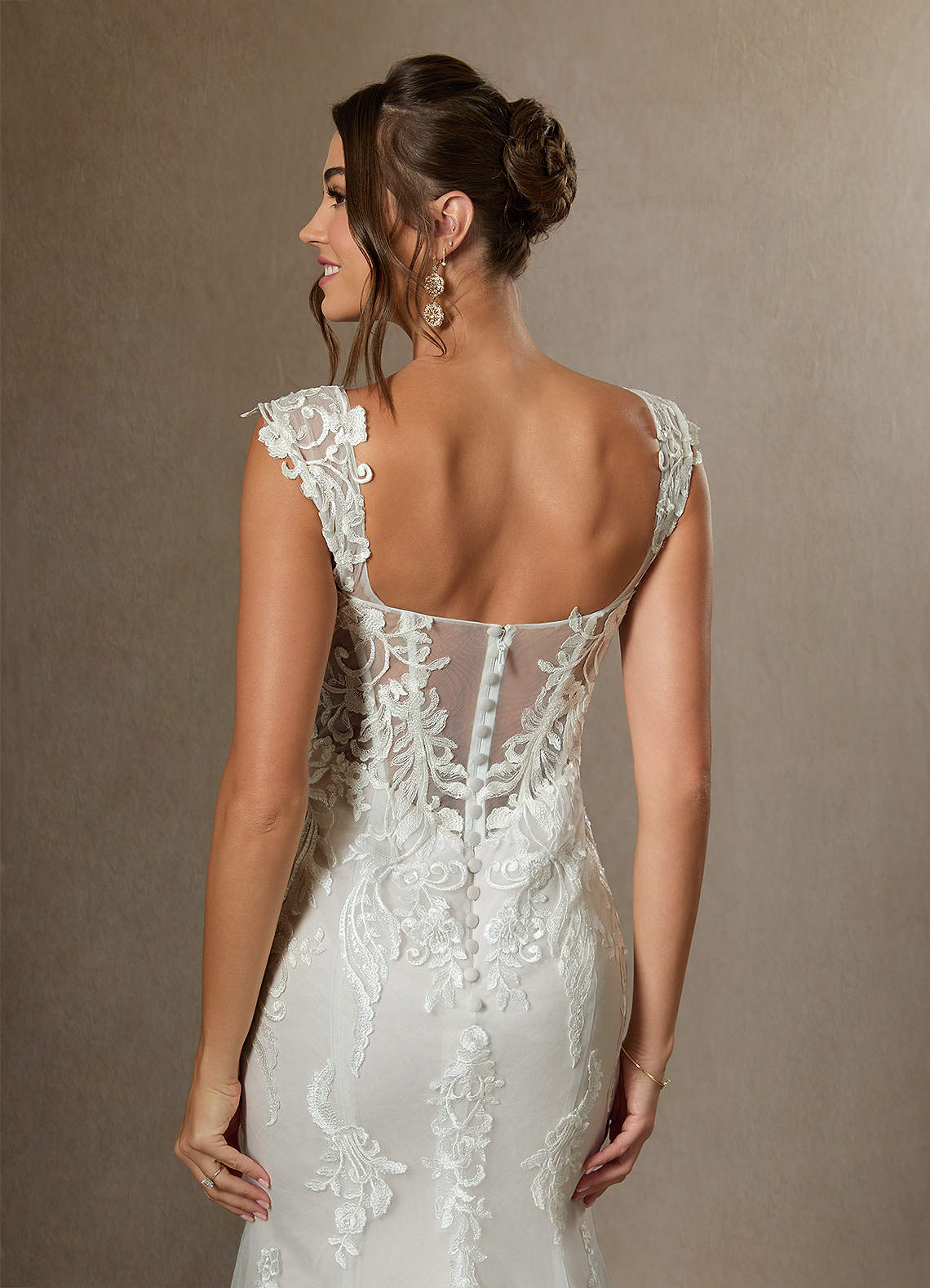 Diamond White Mermaid Sequins Satin Dress