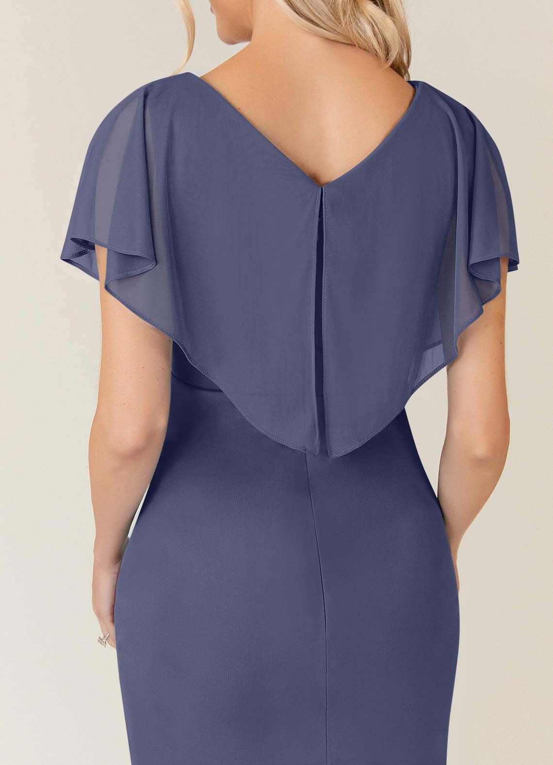 Stormy Sheath Pleated Mesh Dress