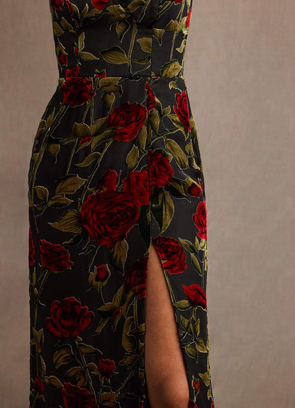 Bellen Black Multi Maxi Dress  Dress