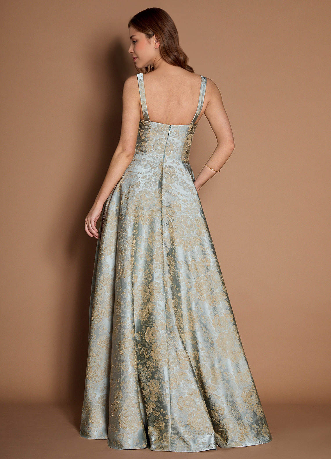 Lilla Vintage Blue Maxi Prom Dress  Dress