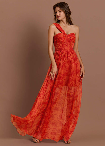 Xylia Tangerine Maxi Dress  Dress