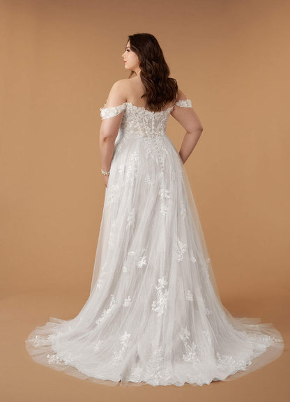Diamond White A-Line Sweetheart Sequins Tulle Dress