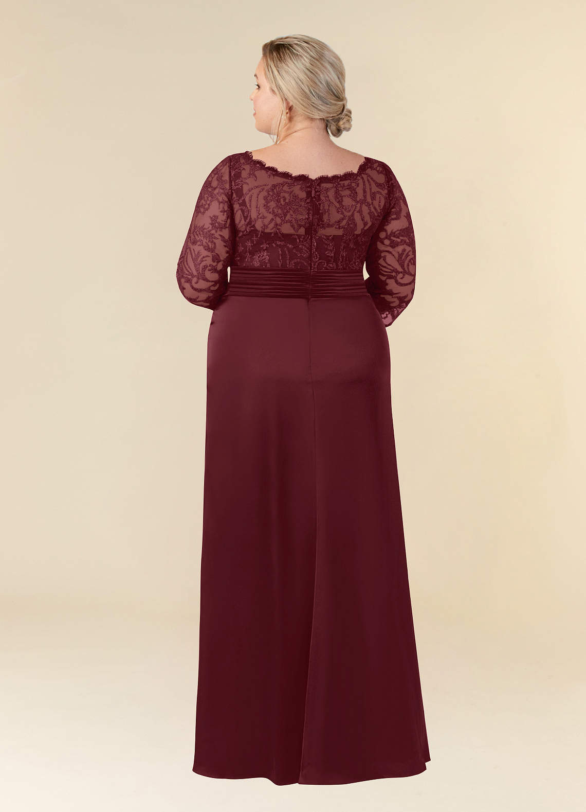Cabernet Mermaid Lace Dress