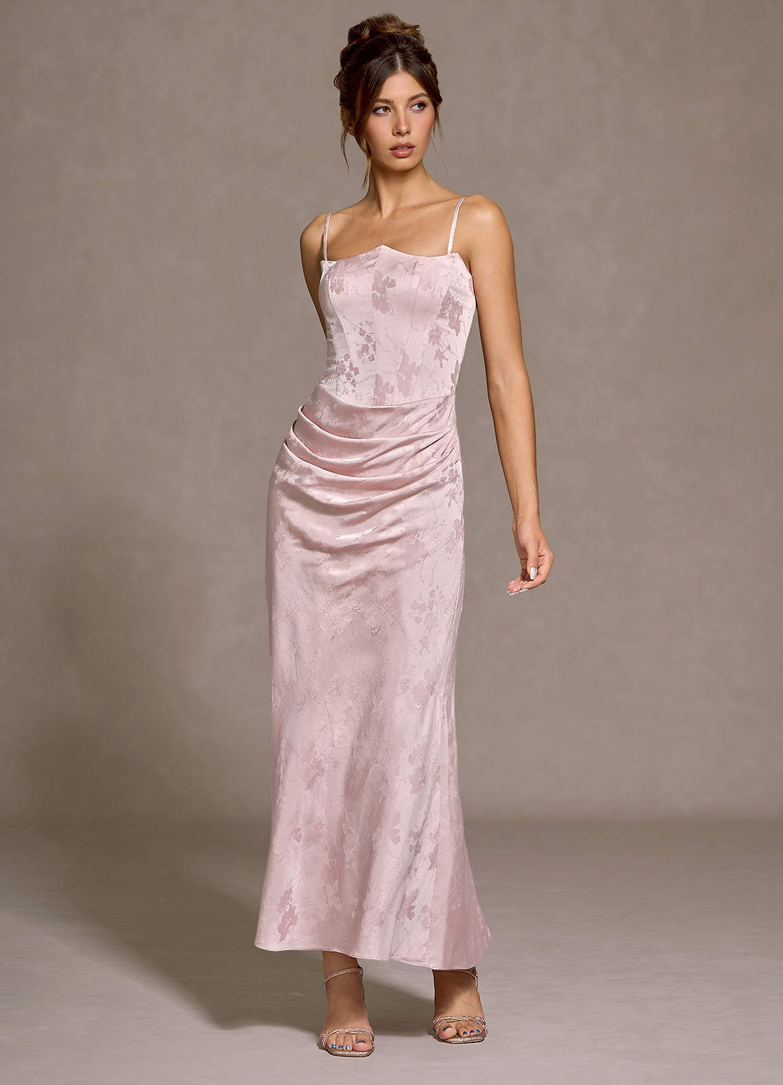 Amabel Soft Pink Maxi Dress  Dress