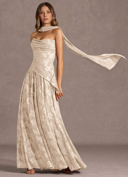 Gabriela Cream Maxi Dress