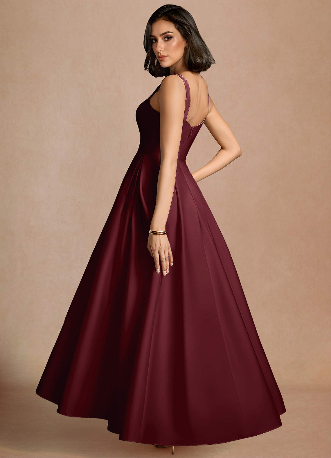 Olivia Wine Maxi Dress